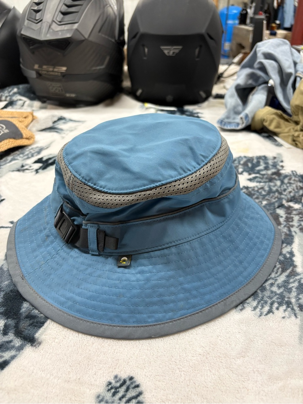 Sunday Afternoons Adventure Hat Medium Blue Wide Brim Sun Hiking Outdoor